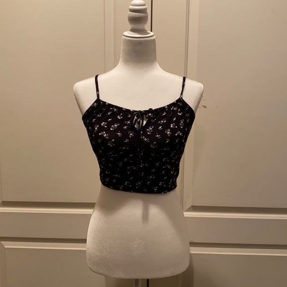 Black And Floral PacSun Tank - Picture 2 of 3